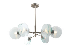 Люстра на штанге iLamp Panorama 15598-6 SN+CL