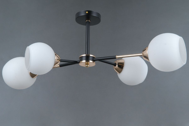 Люстра на штанге Illumico IL0715-4CSQ-24 BK GD LIBRA