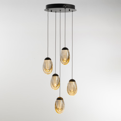 Подвесной светильник Delight Collection MD25090022-5A matt black/champagne