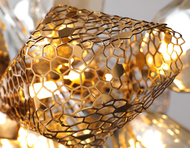 Люстра 8898P/BL gold/smoky
