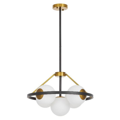 Подвесная люстра Lumina Deco Donzano LDP 8034-5 BK+WT