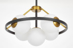 Подвесная люстра Lumina Deco Donzano LDP 8034-5 BK+WT