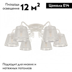 Потолочная люстра Arte Milano 341120/6 WT+SL