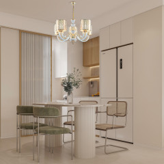 Подвесная люстра Arte Milano Florentia-8857 308857/5 Wh/Gd