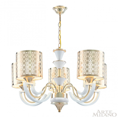 Подвесная люстра Arte Milano Florentia-8857 308857/5 Wh/Gd