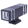 Уличный настенный светильник Uniel UUL-S24A 2x60W/E27 IP65 BLACK UL-00012923