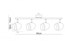 Светодиодный спот Arte Lamp A6701PL-4CC