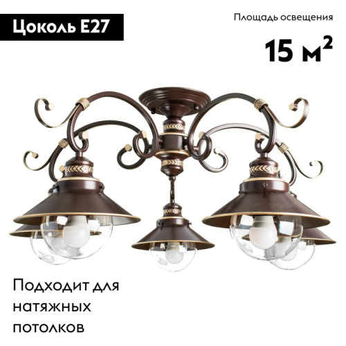 Потолочная люстра Arte Lamp 7 A4577PL-5CK