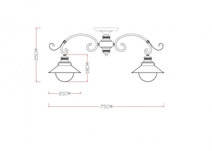 Потолочная люстра Arte Lamp 7 A4577PL-5CK