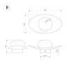 Настенный светильник Arlight  SP-PERLEN-WALL-L350-6W Warm3200-MIX (GD, 150 deg, 230V, TOUCH-DIM) (IP20 Металл) 057586