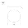 Потолочный светильник Arlight SP-FLOWER-R360-18W Warm3000 049796