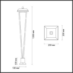 Ландшафтный светильник Odeon Light Bearitz 6655/12GA