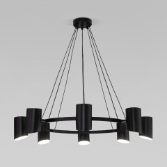 Подвесная люстра Eurosvet Splay 70147/8 черный Smart a062034