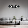 Подвесная люстра Eurosvet Splay 70147/8 черный Smart a062034