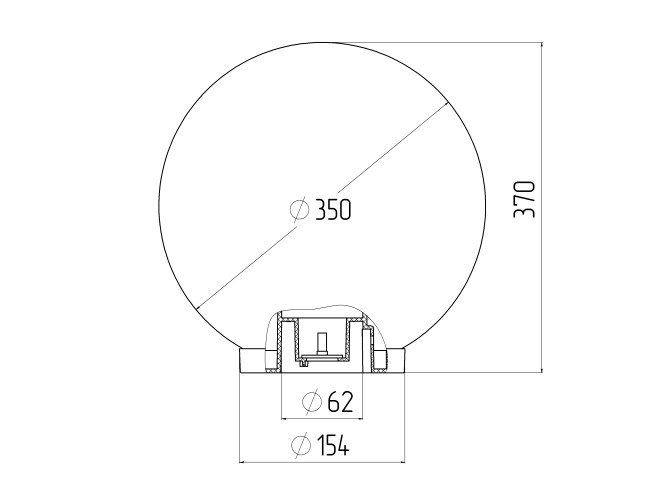 Уличный светильник Эра НТУ 01-100-351 Б0048738