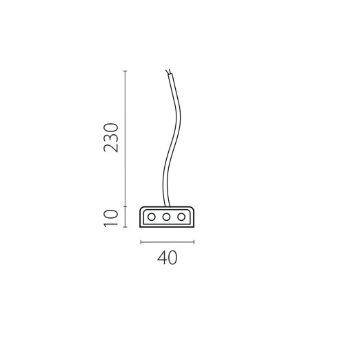 Подвод питания к 456ххх (0,3м) Lightstar Trito 456002
