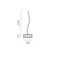 Подвод питания к 456ххх (0,3м) Lightstar Trito 456002