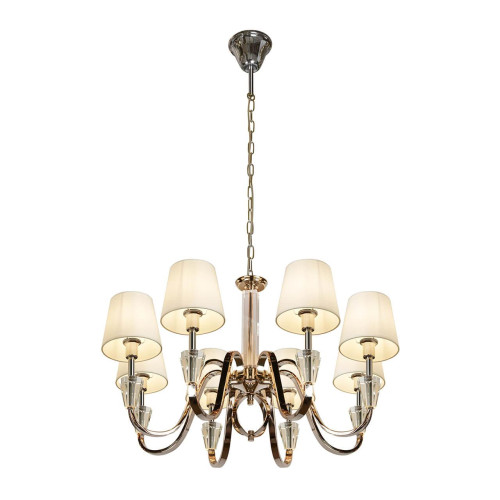 Подвесная люстра iLamp Alesti P2424-8 Nickel