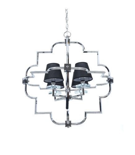 Подвесная люстра Lumina Deco Baltimore LDP 8020-4 CHR+BK