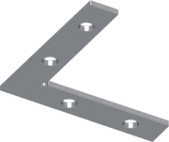 Соединитель угловой горизонтальный для профиля EKS S-25 0У-00001457