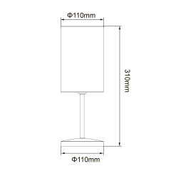 Настольная лампа Uniel UML-B308 E14 BLACK/BEIGE UL-00012425