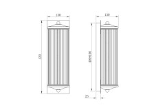 Настенный светильник Garda Decor K2KG0604W-1