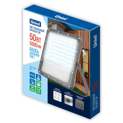 Прожектор Uniel ULF-F51D-50W/6500K IP65 200-240V GREY UL-00012758