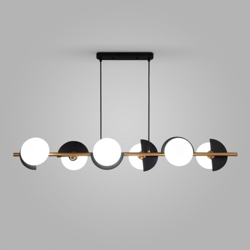 Подвесная люстра Eurosvet Moity 70149/6 черный/латунь Smart a064821
