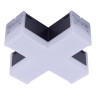 Модульный светильник X-образный Uniel ULO-N11X-12W/6500K IP40 BLACK UL-00013262