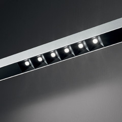 Подвесной светодиодный светильник Ideal Lux Fluo Accent 1800 4000K Aluminum 192451