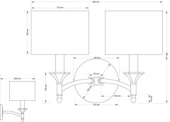 Бра Kutek Decor Lampshade DEC-K-2(P/A)
