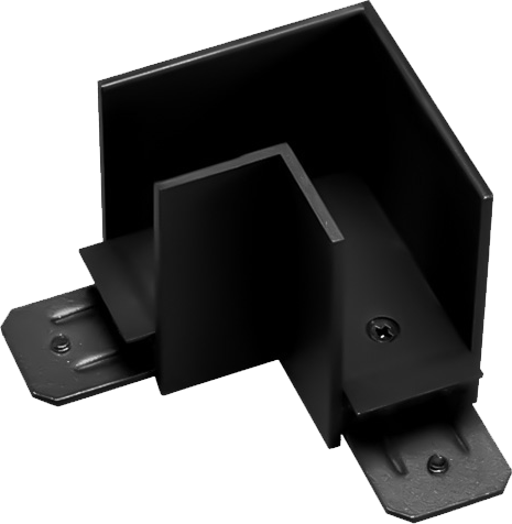 Трековый соединитель угловой внутренний EKS COLIBRI чёрный, 100 шт/кор 0У-00001345