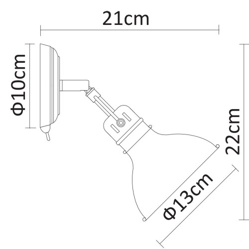 Спот Arte Lamp A1102AP-1AB