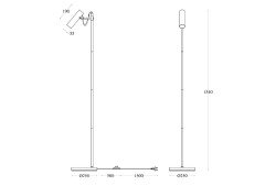 Торшер Maytoni Technical Bansky MOD129FL-01W
