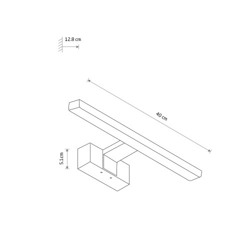 Подсветка для зеркал Nowodvorski Cezanne Led S Black 10676