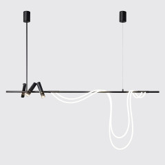 Подвесной светильник 7242P/L1200 black/white