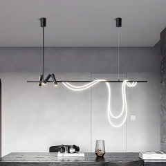 Подвесной светильник 7242P/L1200 black/white