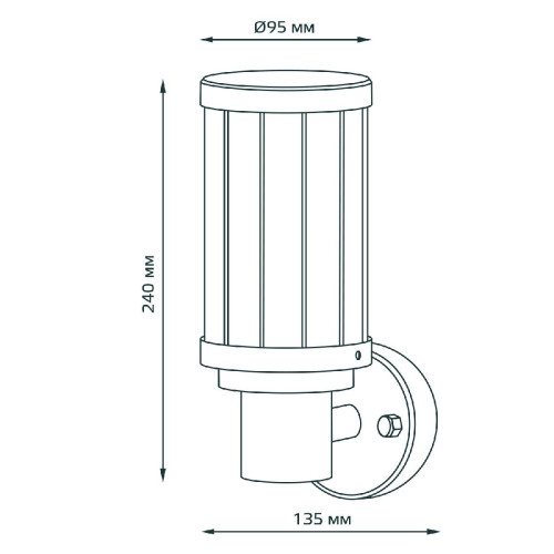 Уличный настенный светильник Gauss Vega GD021