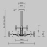 Подвесная люстра Maytoni Arana MOD401PL-L108BS3K