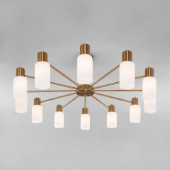 Люстра на штанге Eurosvet Vegga 70160/12 латунь Smart a057111