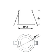 Встраиваемый светильник Mantra Malt 9233