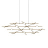 Люстра Molecular 14 black/gold
