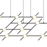 Люстра Molecular 14 black/gold