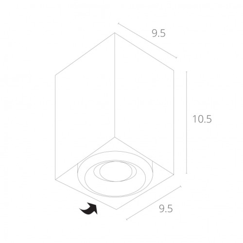 Потолочный светильник Arte Lamp Pictor A5654PL-1WH