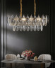 Люстра D8011P/L-800 gold/smoky