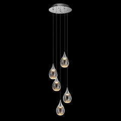 Подвесной светильник MD24001004-5A chrome/clear