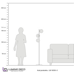 Торшер Lumina Deco Fredica LDF 6030-3 CHR