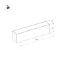 Трековый светильник Arlight Mag-Dark-45-L200-6W Warm3000 034996