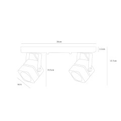 Спот Arte Lamp Misam A1315PL-2BK
