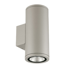 Уличный настенный светильник Uniel ULU-S22D-2x12W/2700K IP65 LIGHT GREY UL-00011084
